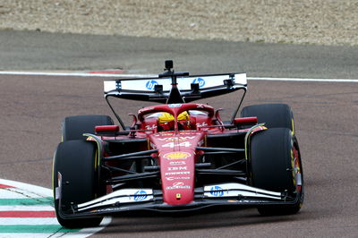 Lewis Hamilton drove the SF-25 for the first time