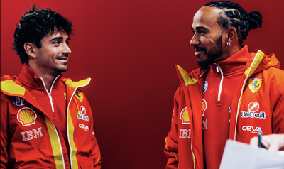 Charles Leclerc and Lewis Hamilton